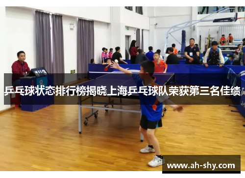 乒乓球状态排行榜揭晓上海乒乓球队荣获第三名佳绩